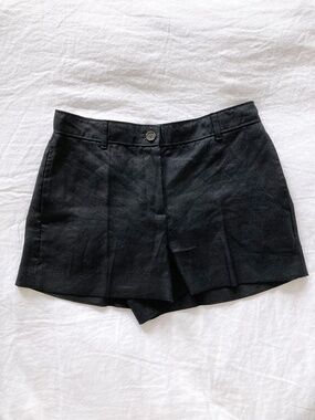 NWT J. Crew Black 3" Harbor Linen Short - S